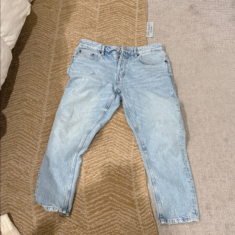Zara Men's Light Blue Straight Jeans